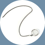 Load image into Gallery viewer, Monocle &amp; Chain - SIlver (Dark)
